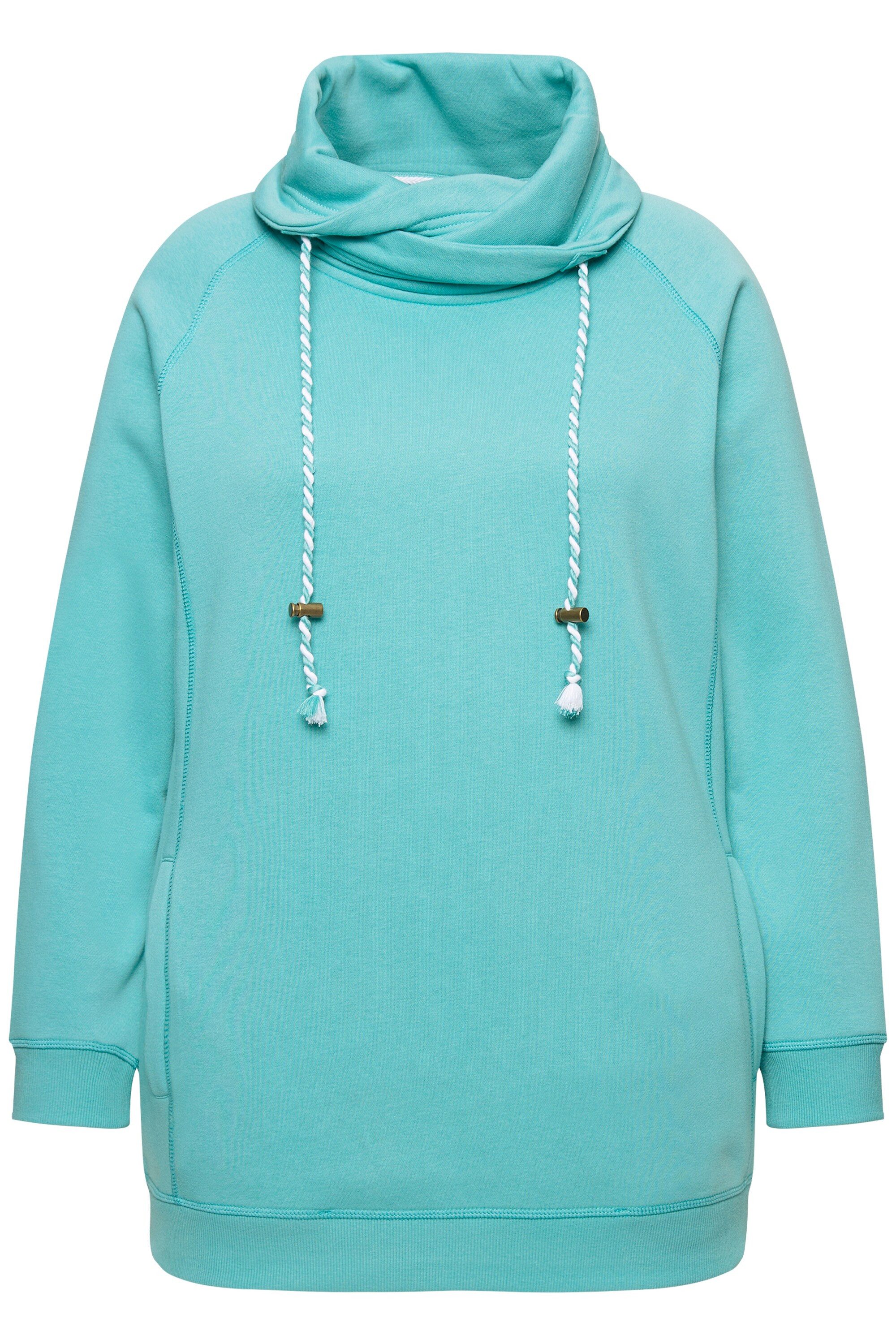 Ulla Popken Sweatshirt Sweatshirt weiter Stehkragen günstig online kaufen