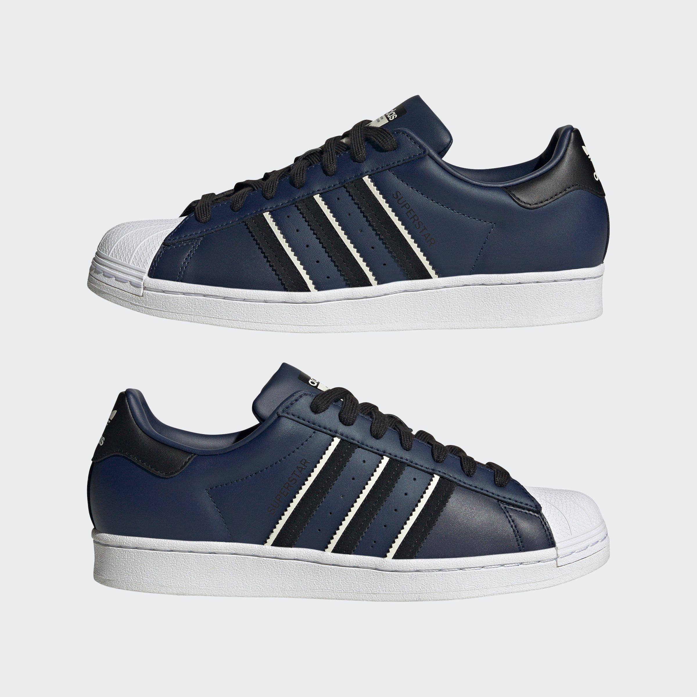 adidas Originals Core Core Black SUPERSTAR Night Sneaker Indigo / White 