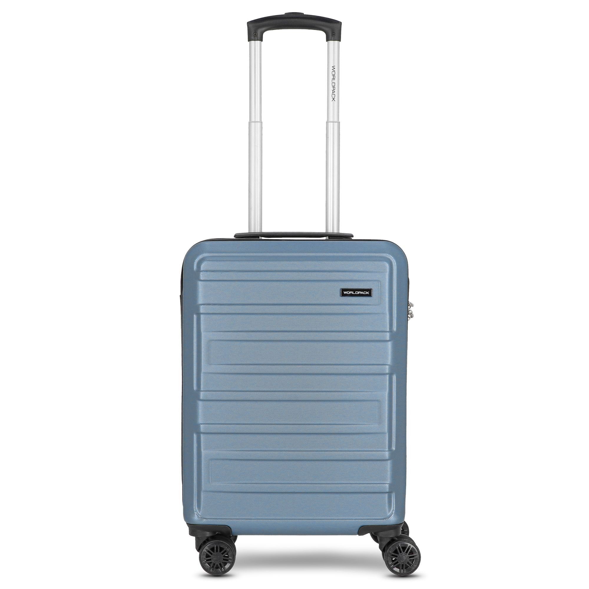 WORLDPACK Handgepäck-Trolley New York 2.0, 4 Rollen, ABS blue-metallic | Handgepäck-Koffer