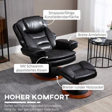 HOMCOM Relaxsessel Fernsehsessel mit Liegefunktion (Ruhesessel, 2-St., Drehbarer TV-Sessel), BxLxH: 98x94x104 cm