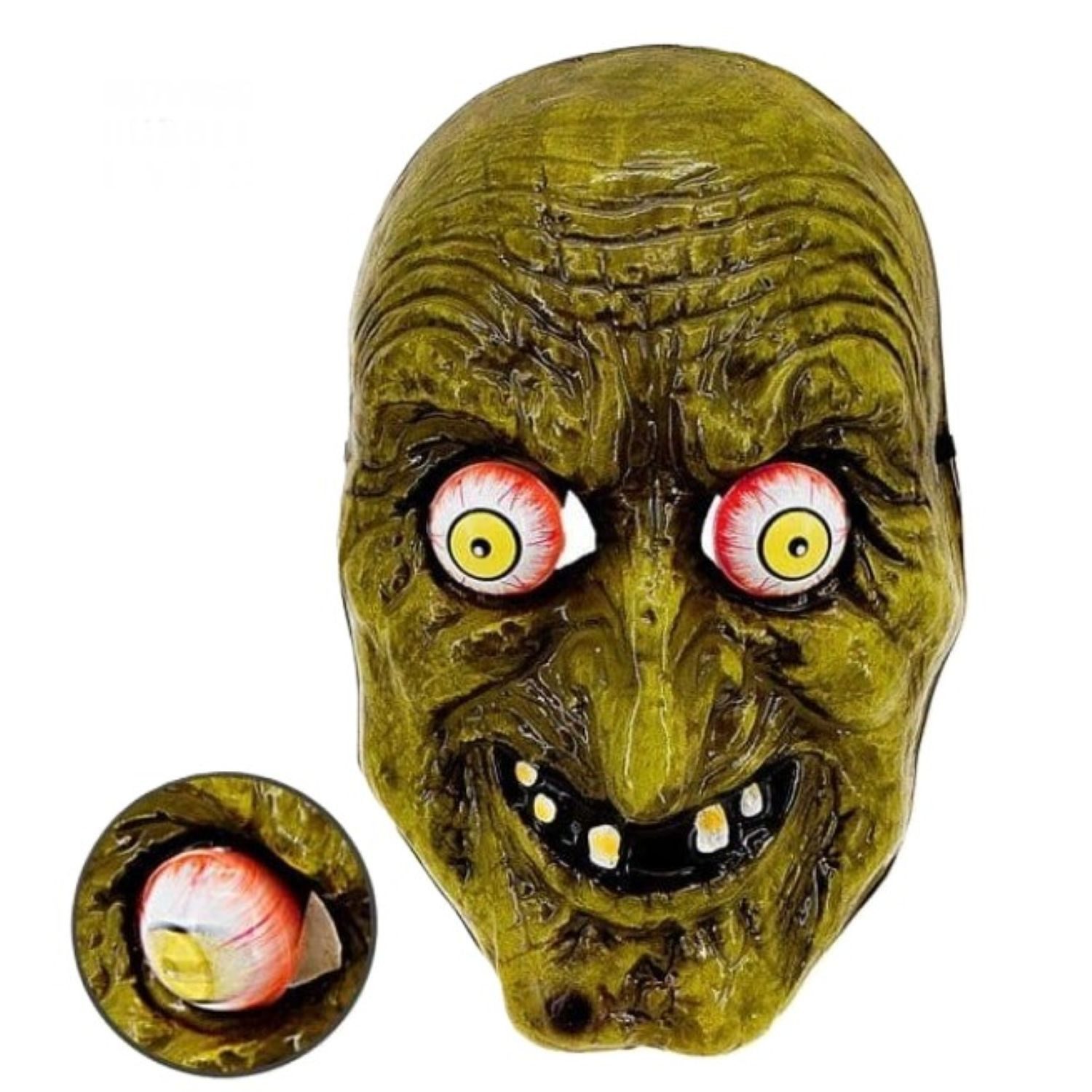 Widmann S.r.l. Verkleidungsmaske Maske Horror 'Hexe mit Wackelaugen'