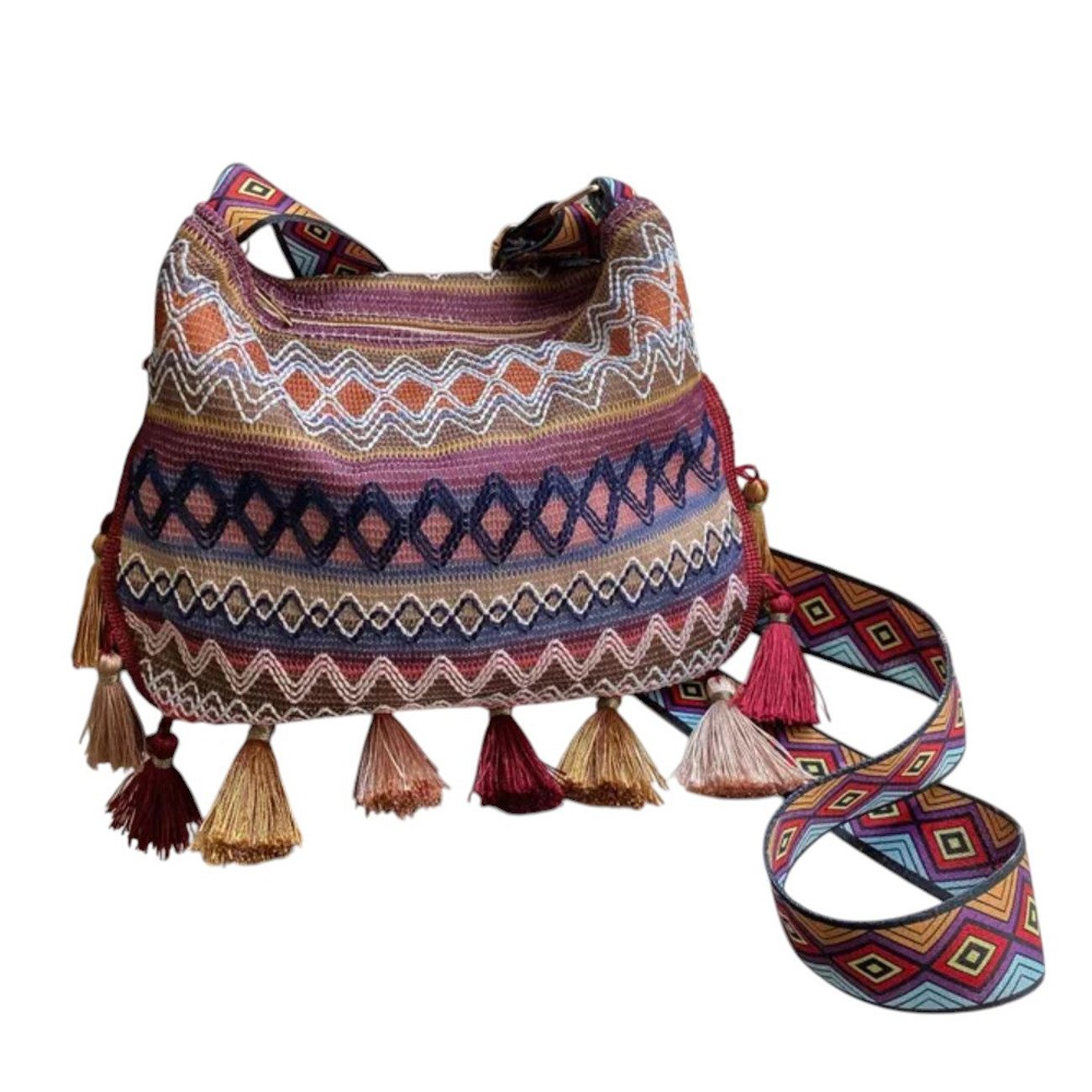 KARMA Umhängetasche Boho Handtasche Damen bunt günstig online kaufen