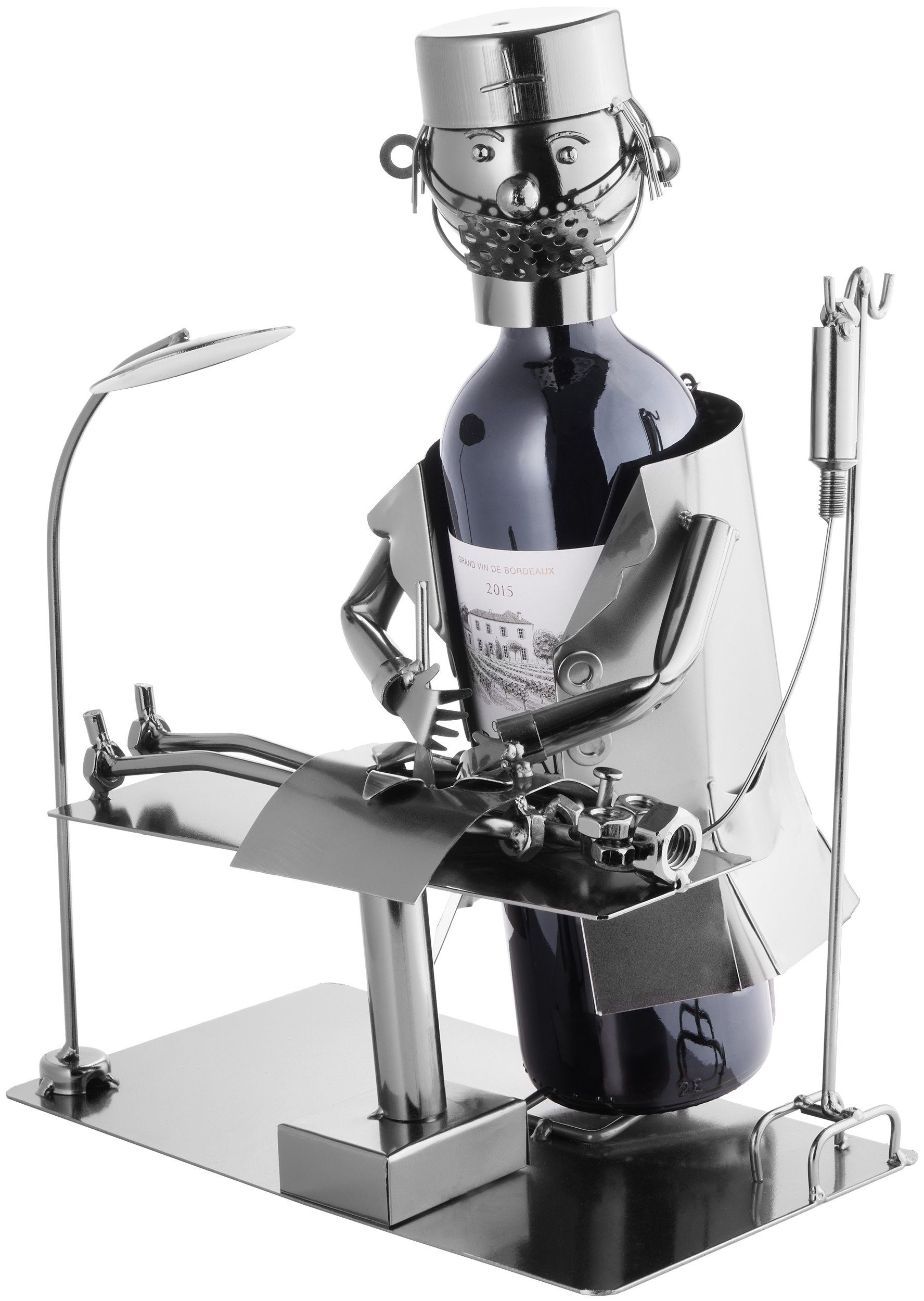 BRUBAKER Weinflaschenhalter Chirurg Flaschenhalter Weinhalter, (inklusive G günstig online kaufen