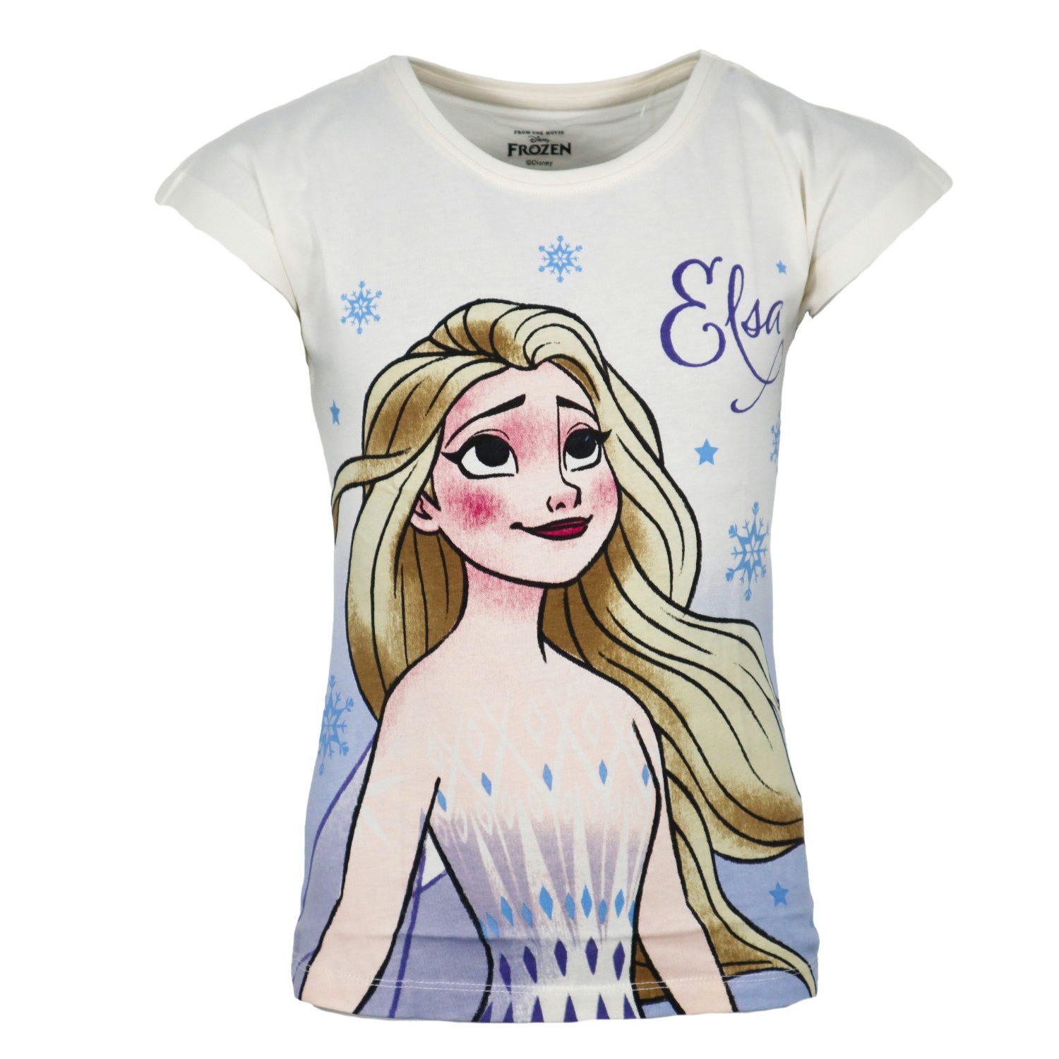 Print-Shirt Disney Die Eiskönigin Elsa Kinder Mädchen kurzarm T-Shirt