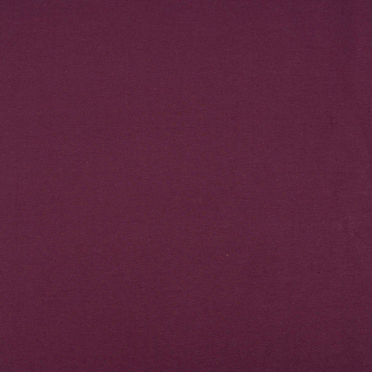 Thumbnail - SCHÖNER LEBEN. Stoff Baumwolljersey Organic Bio Jersey einfarbig aubergine 1,5m Breite, allergikergeeignet