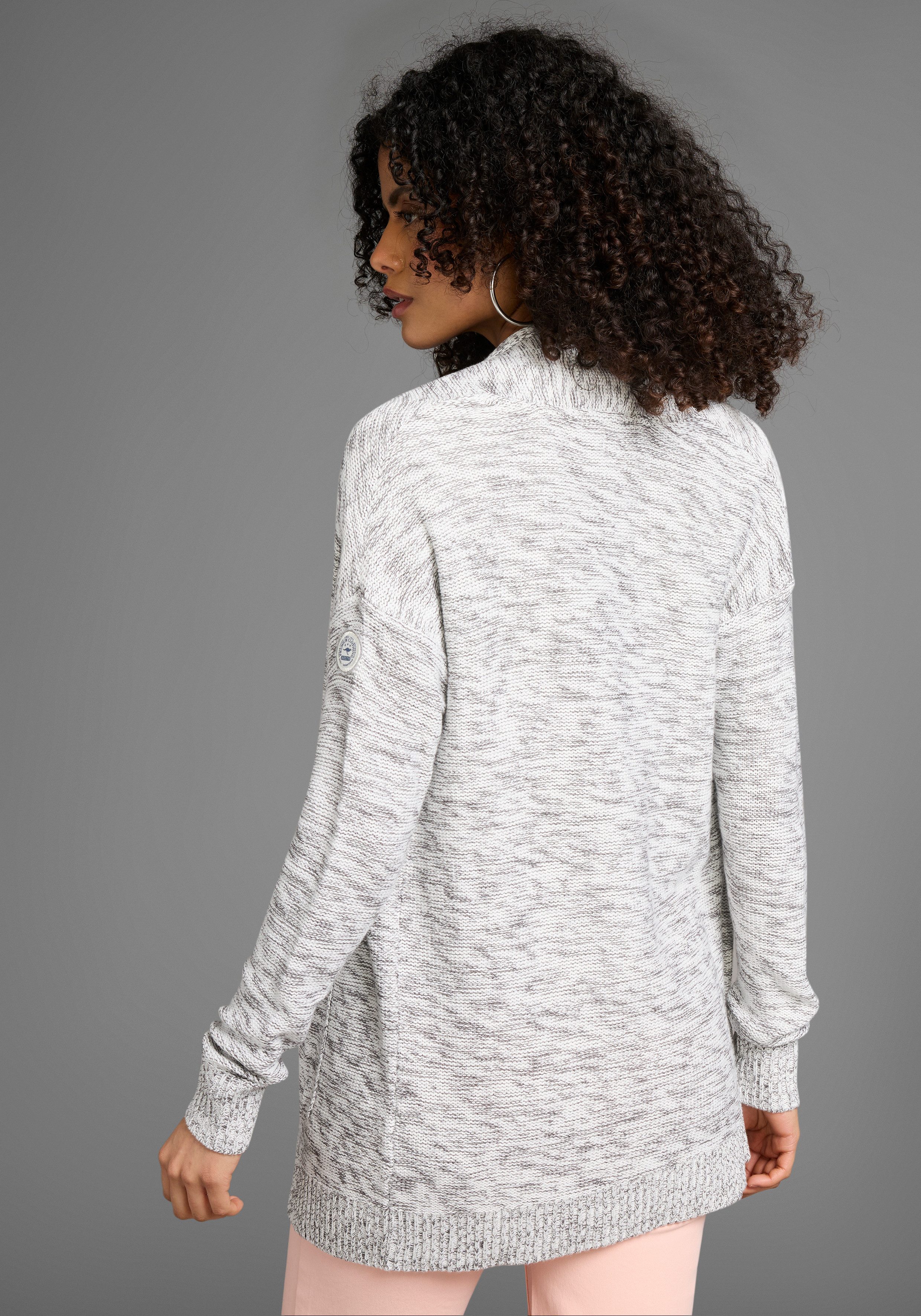 KangaROOS Strickjacke in meliertem Obermaterial günstig online kaufen