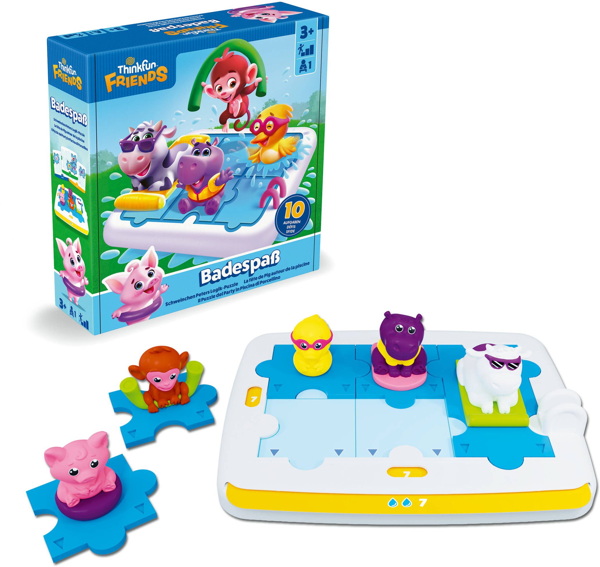 Aquaplay Wasserbahn Kinderspiel Logikspiel Friends Badespaß 76654