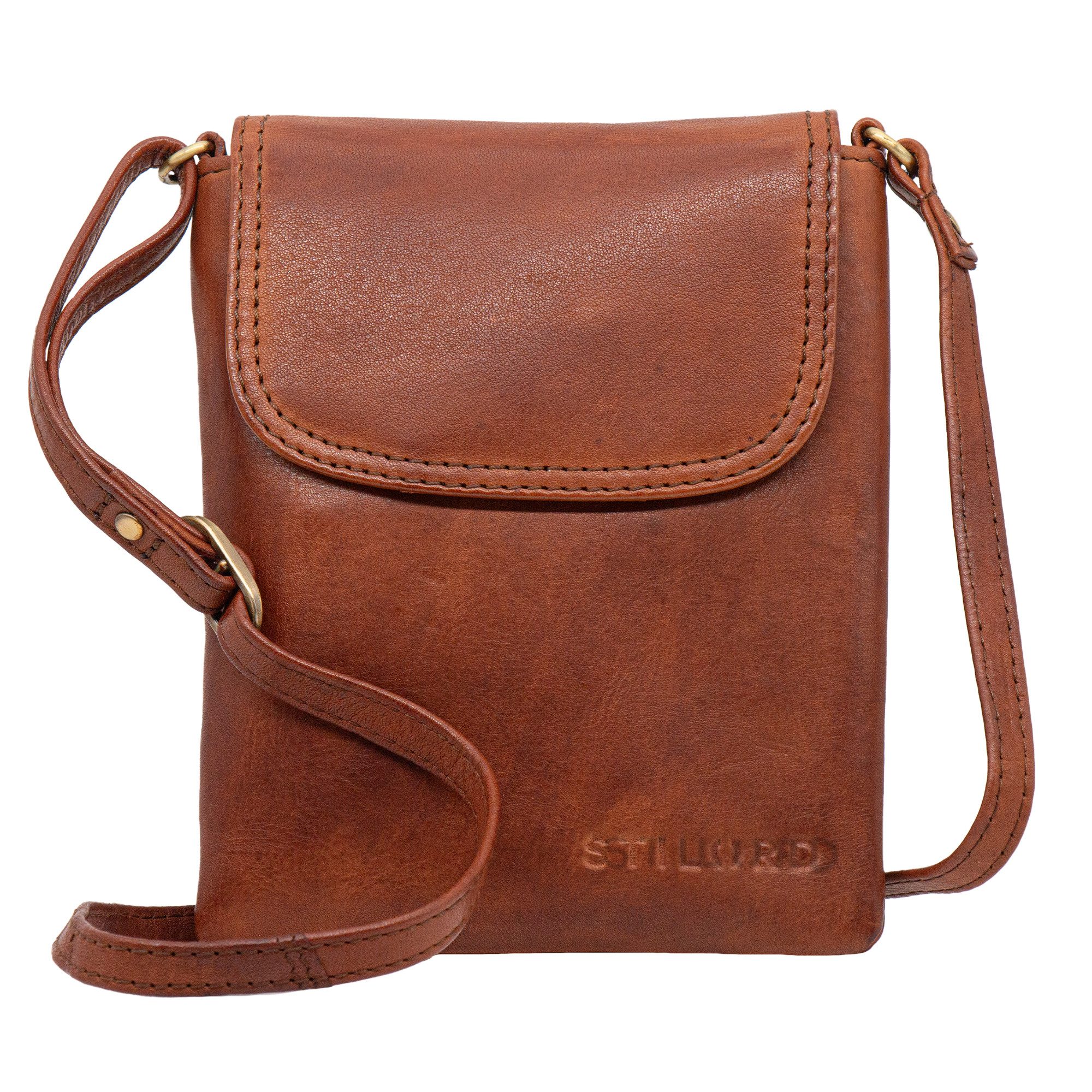Handtasche "Ellis" Handytasche zum Umhängen Leder