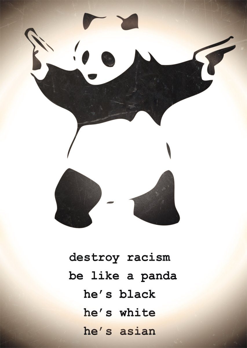 Close Up Poster Destroy Racism Banksy günstig online kaufen