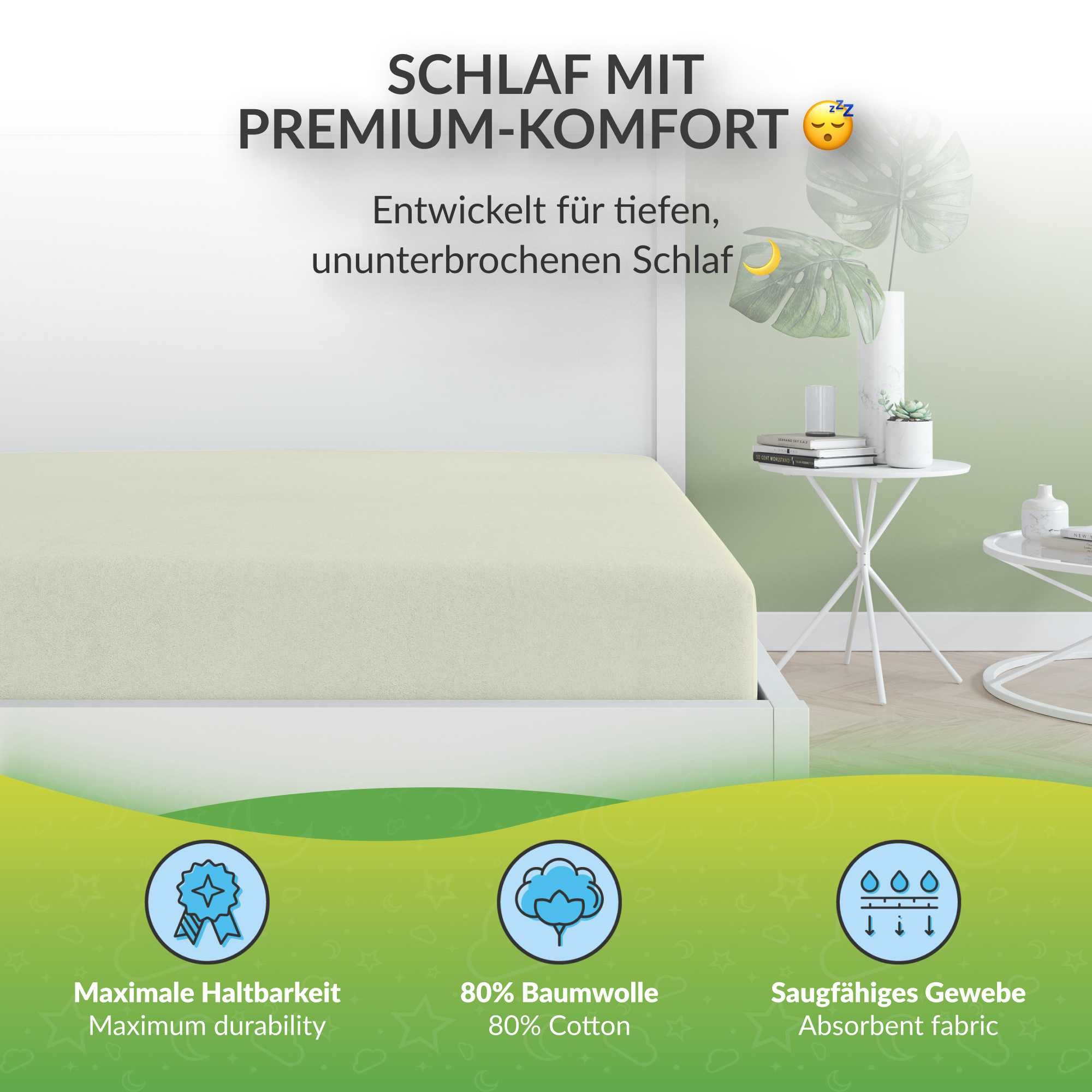 etérea Himmlische Qualität Spannbettlaken etérea Frottee günstig online kaufen