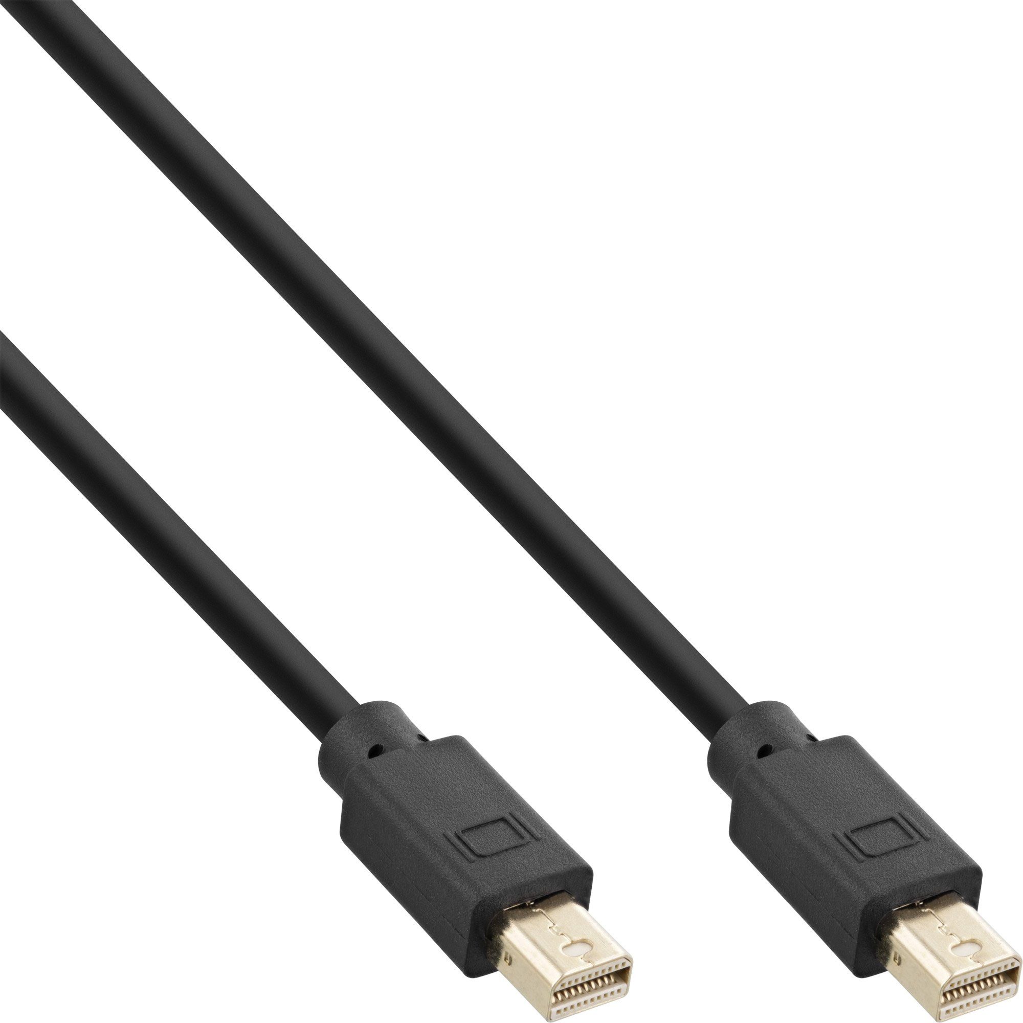 InLine® Mini DisplayPort 1.4 Kabel, Stecker / Stecker schwarz/gold, 2m Computer-Kabel