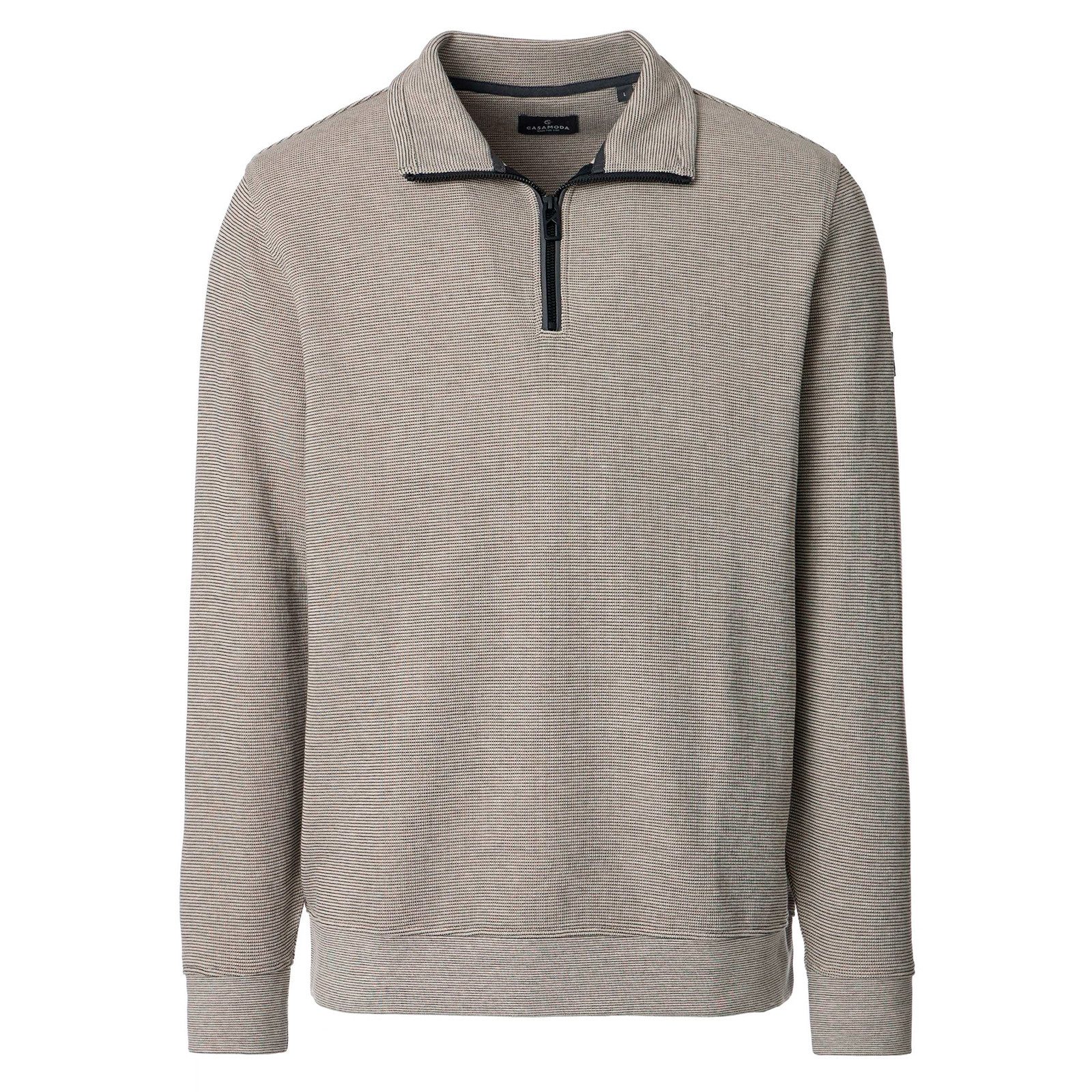 CASAMODA Troyer CasaModa Sweat-Troyer XXL Struktur beige melange