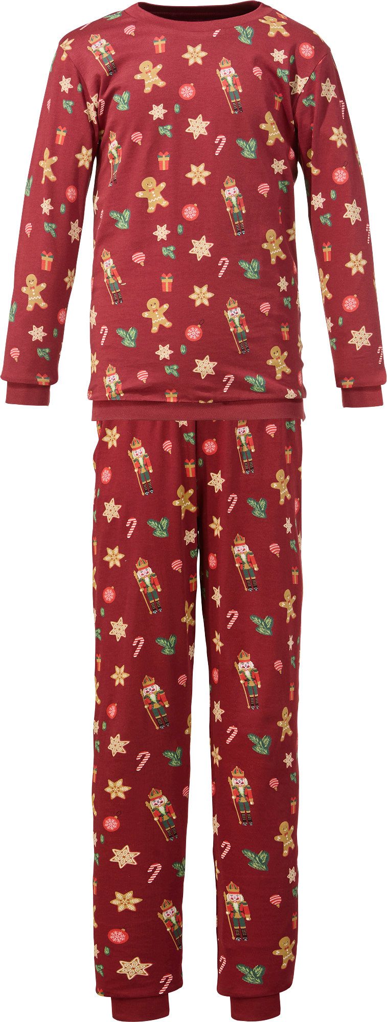 Erwin Müller Pyjama Kinder-Schlafanzug Single-Jersey gemustert