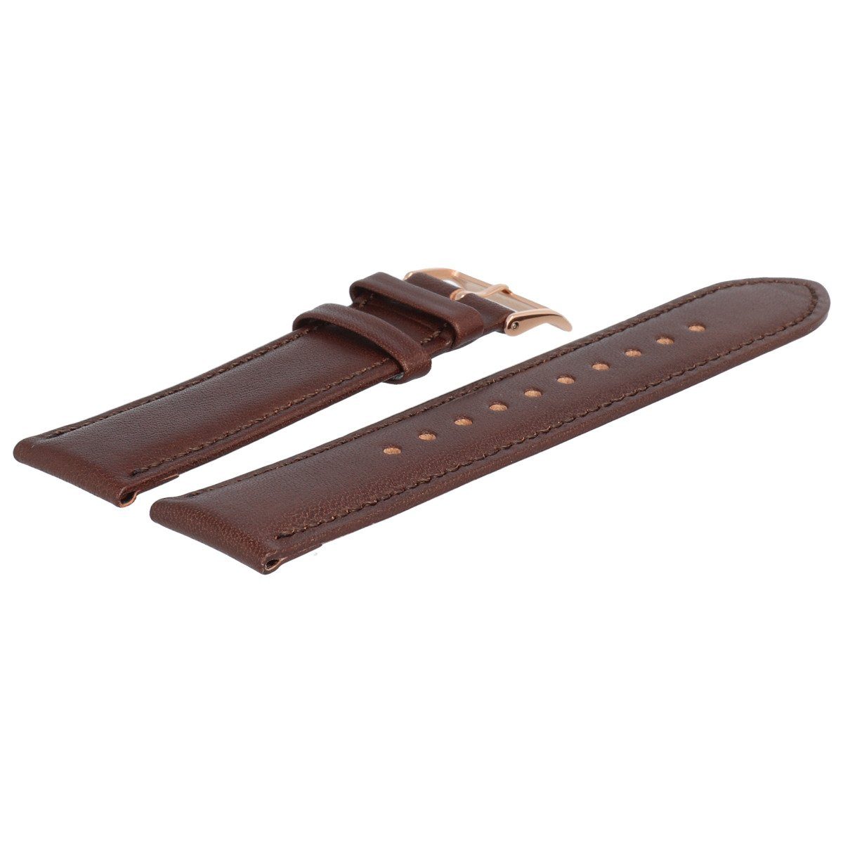 BOSS Uhrenarmband 22mm Leder Braun 659302791 günstig online kaufen