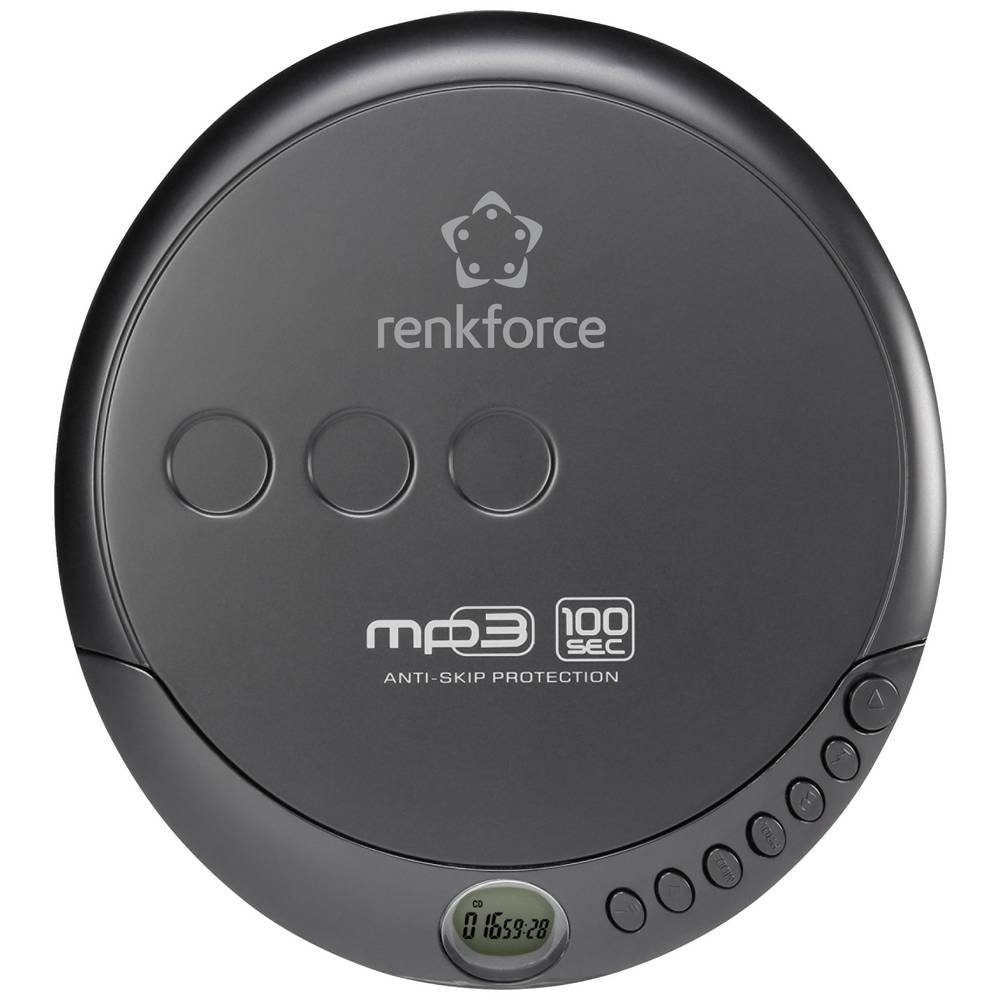 tragbarer CD-Player CD-Player Renkforce Tragbareer