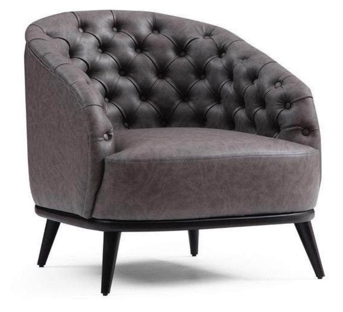 Xlmoebel Loungesessel Eleganter Крісла Chesterfield Einzelsitz Меблі Lounge Club (Sessel), Hergestellt in Europa