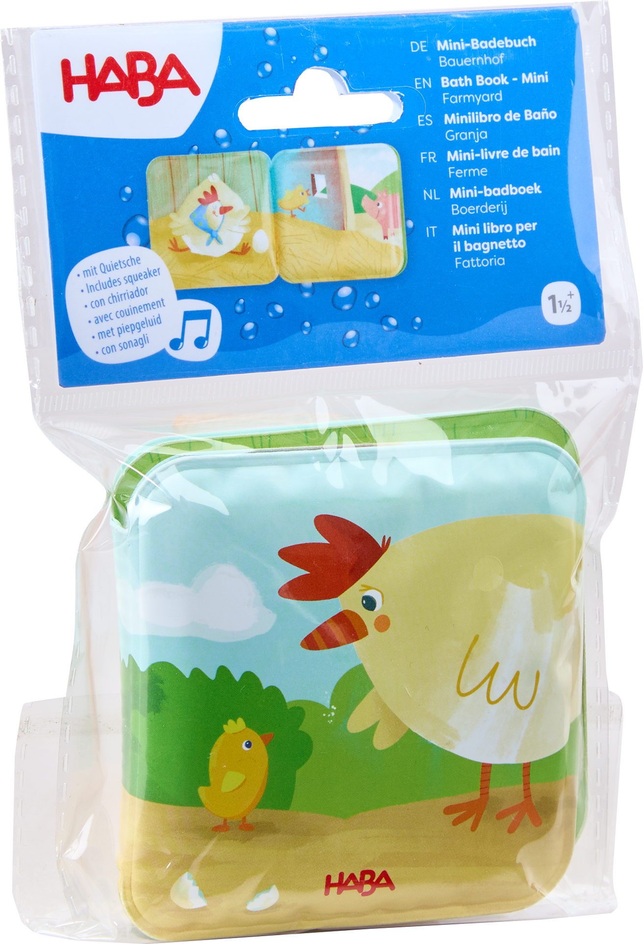 Haba Greifling Babywelt Babyspielbuch Mini Badebuch Bauernhof 2012345001