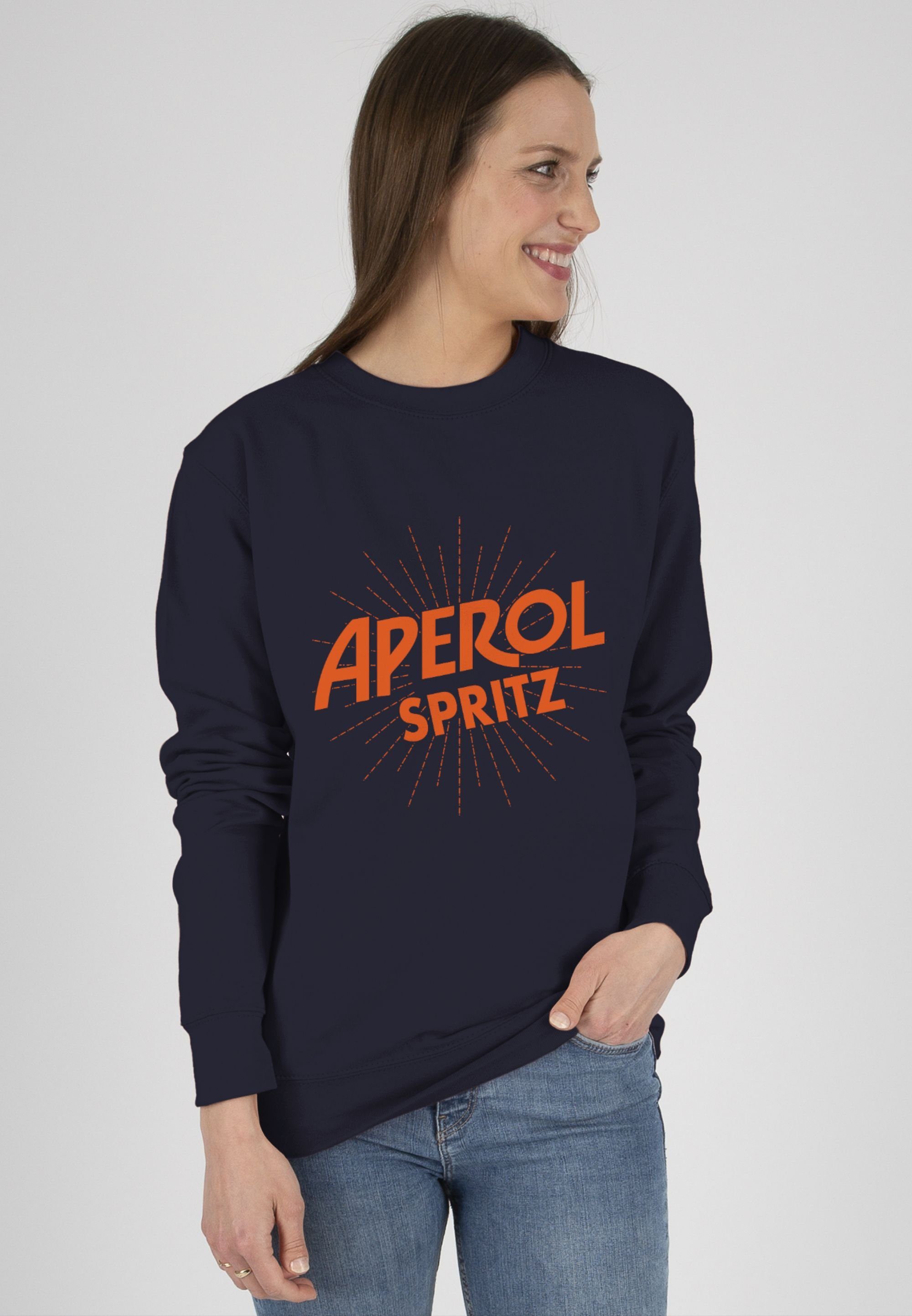 Shirtracer Sweatshirt Aperol Spritz Kostüm I Karneval Kostüm Aperol Spritz (1-tlg) Karneval & Fasching