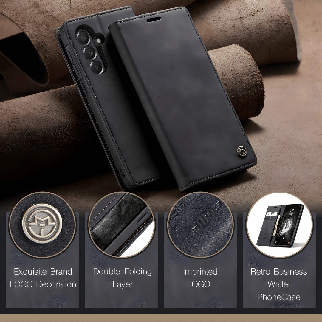 SmartUP Smartphone-Hülle für Samsung Galaxy S26 FE Klapphülle Fliphülle Tasche Full Case Cover 6,7, integrierte Standfunktion, Kartenfächer – Bild 5 von 5