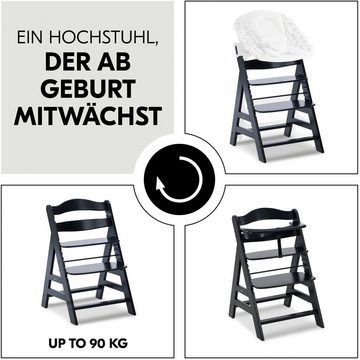 Hauck Hochstuhl Alpha+, Black, FSC® - schützt Wald - weltweit