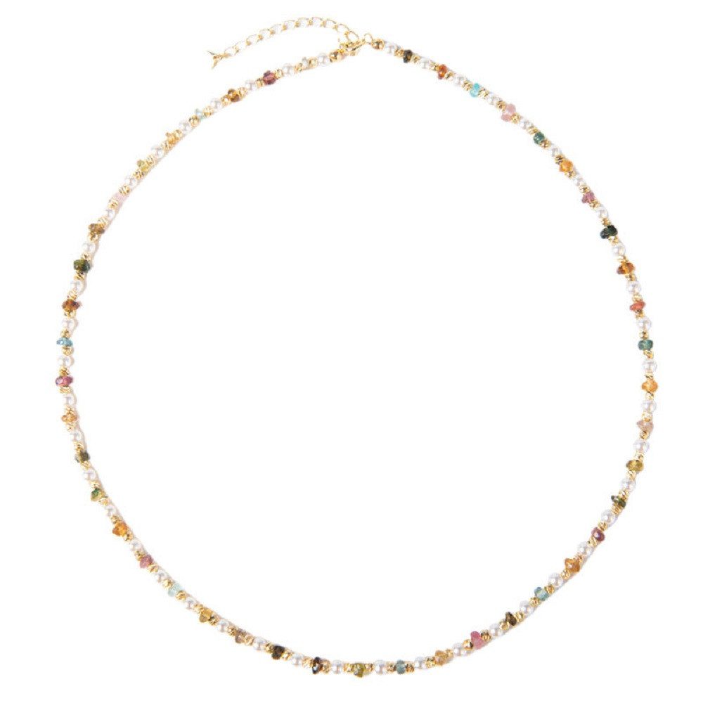 RAIKOU Bead-Ketten-Set mit Perlen und bunten Natursteinen, handgefertigt günstig online kaufen