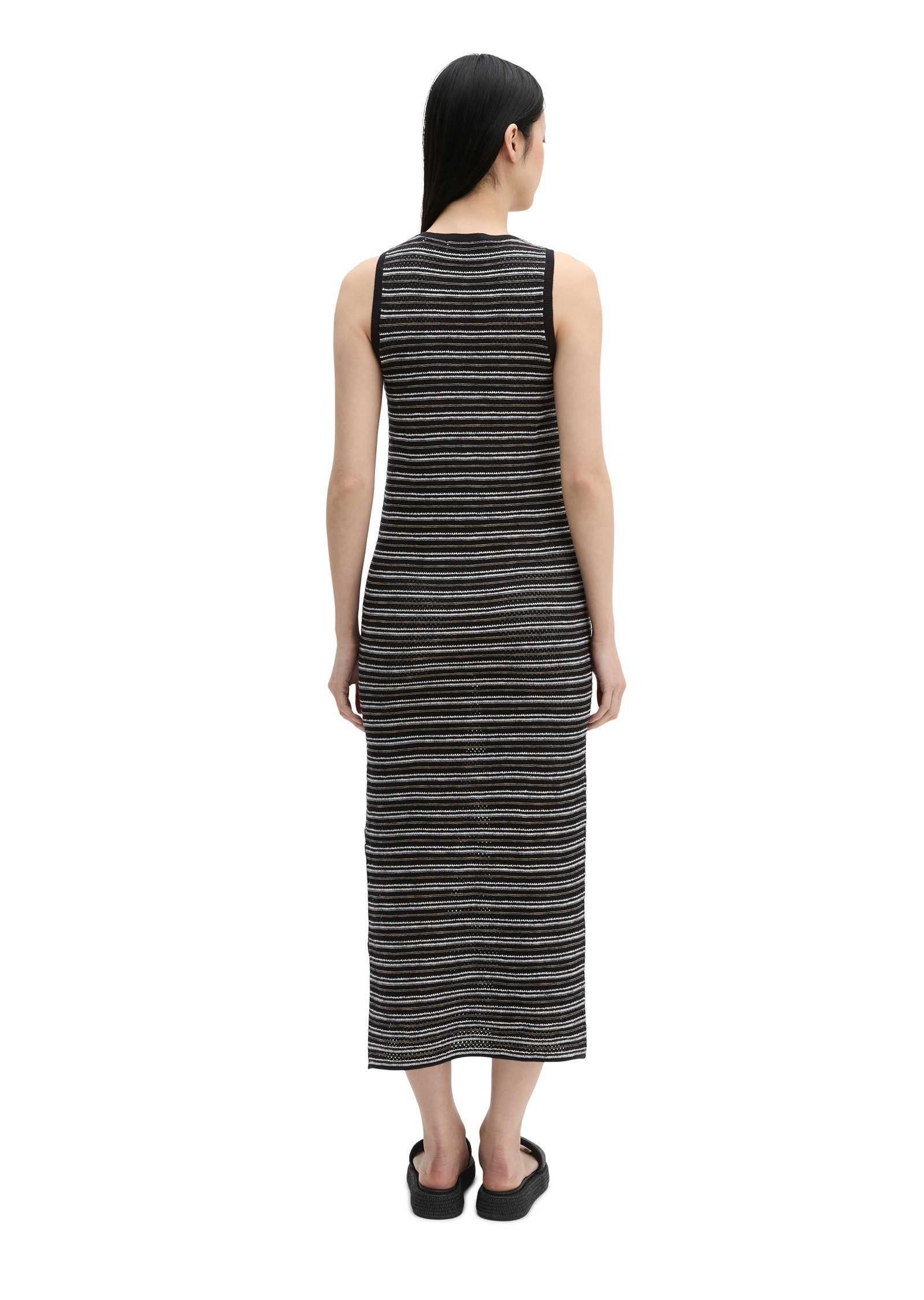 Marc O'Polo Strickkleid aus Baumwolle-Leinen-Mix