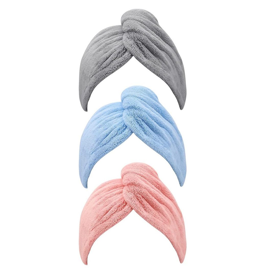 MODFU Turban-Handtuch 3er Haartuch Turban Haarhandtuch günstig online kaufen