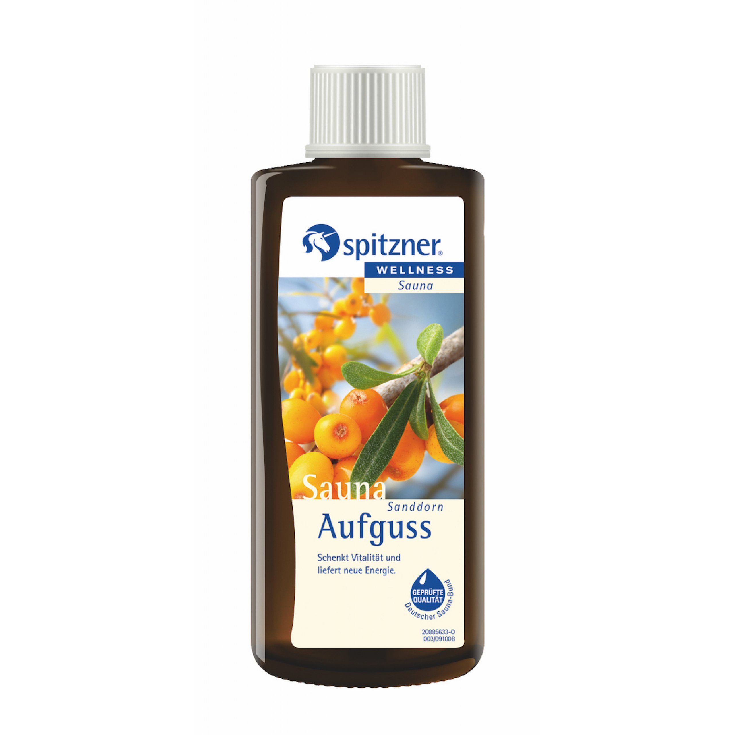 Spitzner Aufgusskonzentrat Spitzner Saunaaufguss Sanddorn 190 ml Wellness Konzentrat 8850082