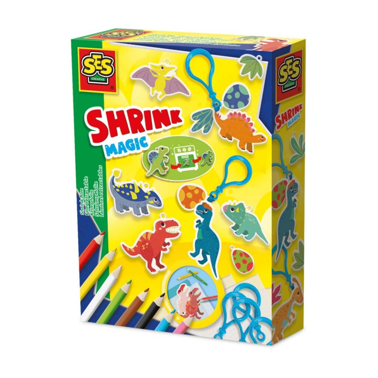 Schlüsselanhänger Schrumpffolie - Dino-Schlüsselanhänger