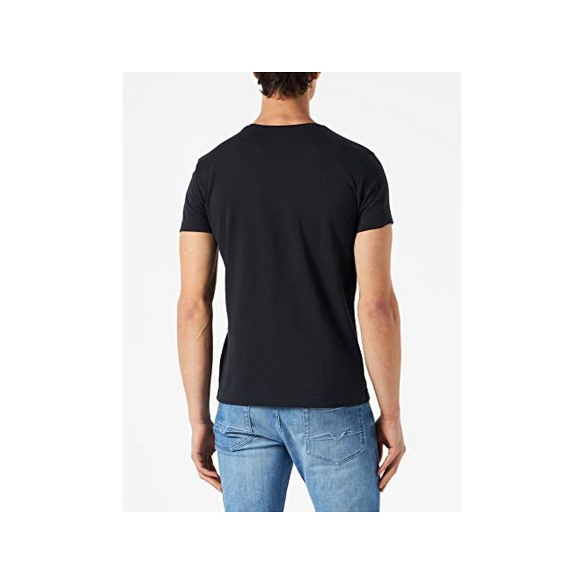(1-tlg) Gant schwarz Rundhalsshirt