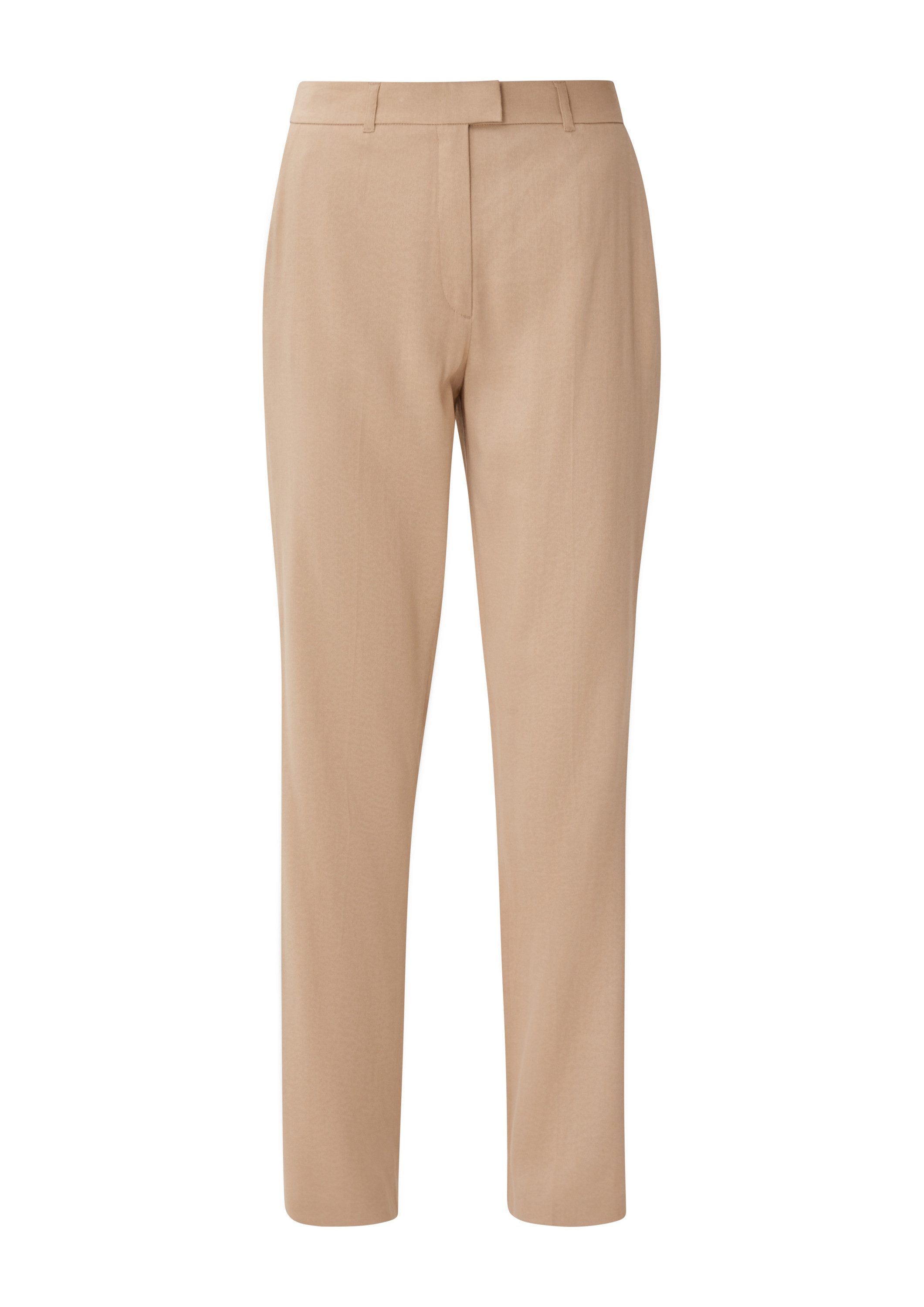 s.Oliver Chinos Hose Regular: Leinenhose mit Bundfalte günstig online kaufen