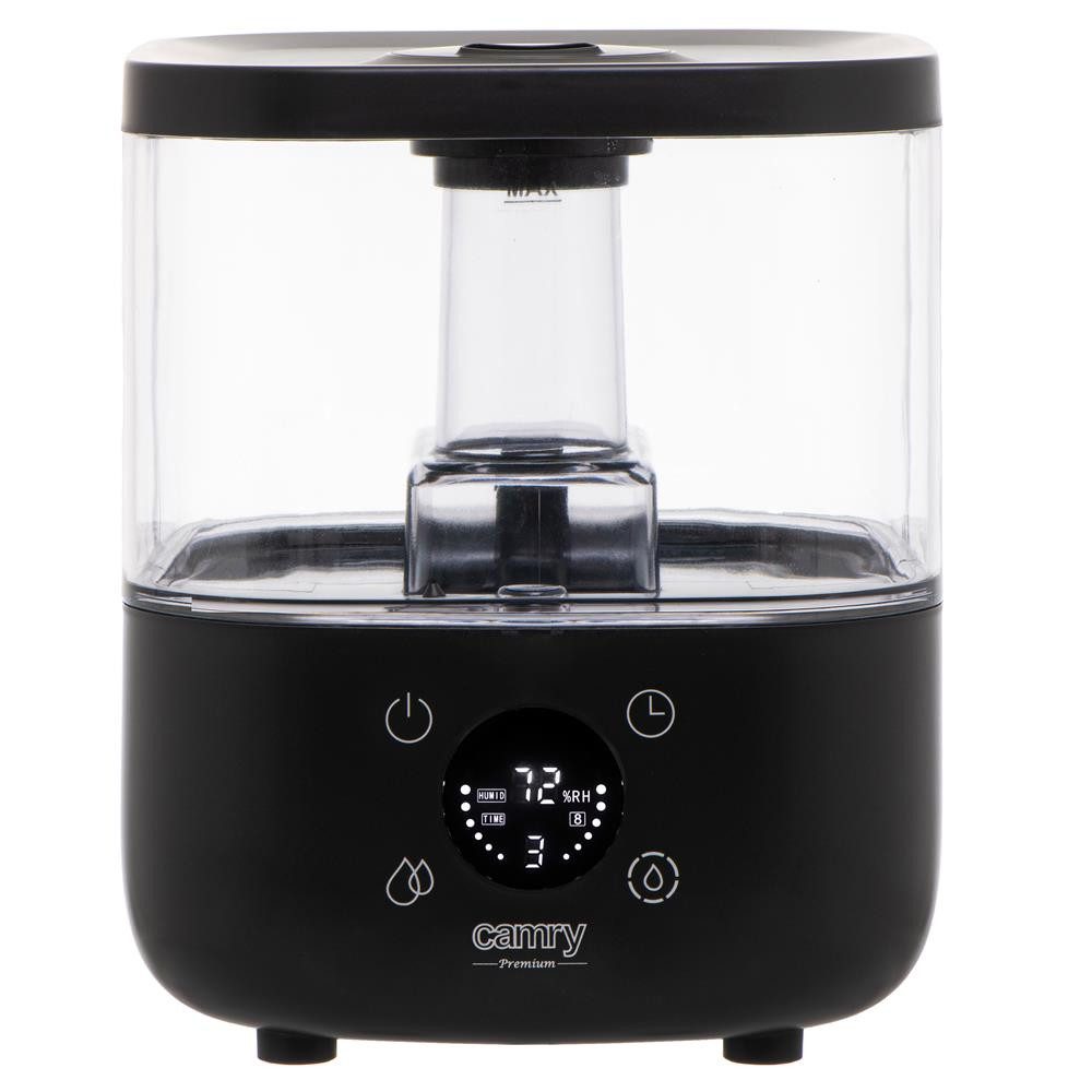 Camry Luftbefeuchter CR 7973, Ultraschall Luftbefeuchter mit Aroma, Diffusor, Humidifier, schwarz