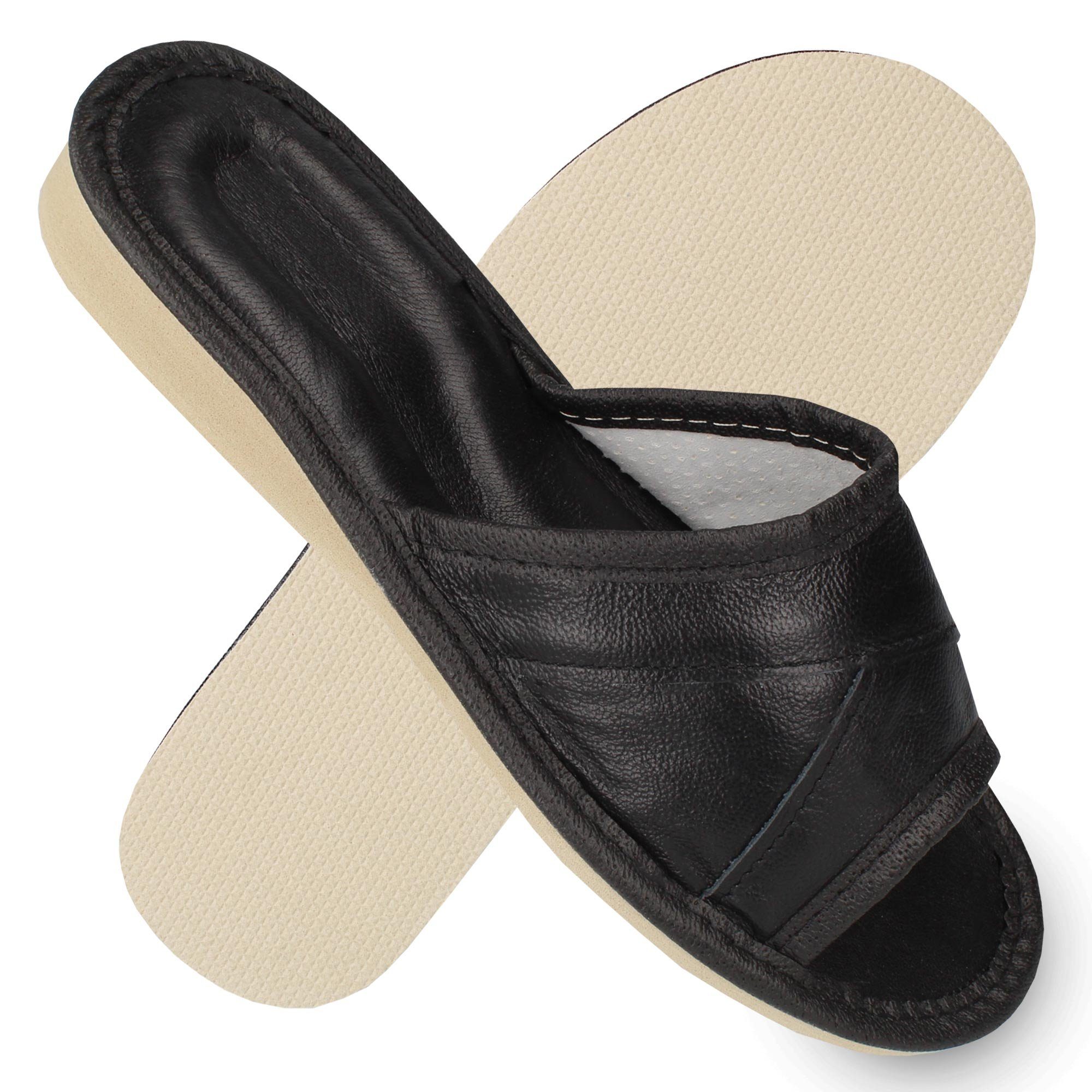 filsko Lourdes Damen Pantolette schwarz, rot, günstig online kaufen