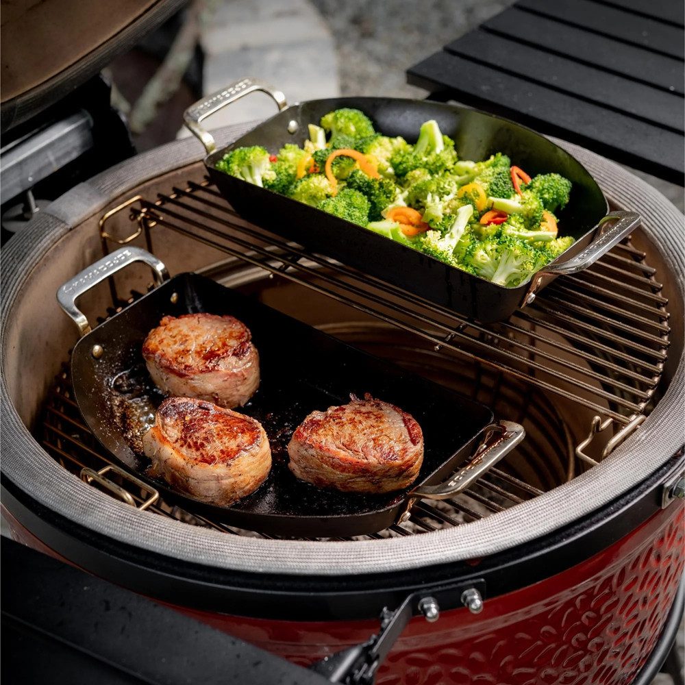 Kamado Joe Keramikgrill Kamado Joe Karbon Steel Halbmond-Pfannenset