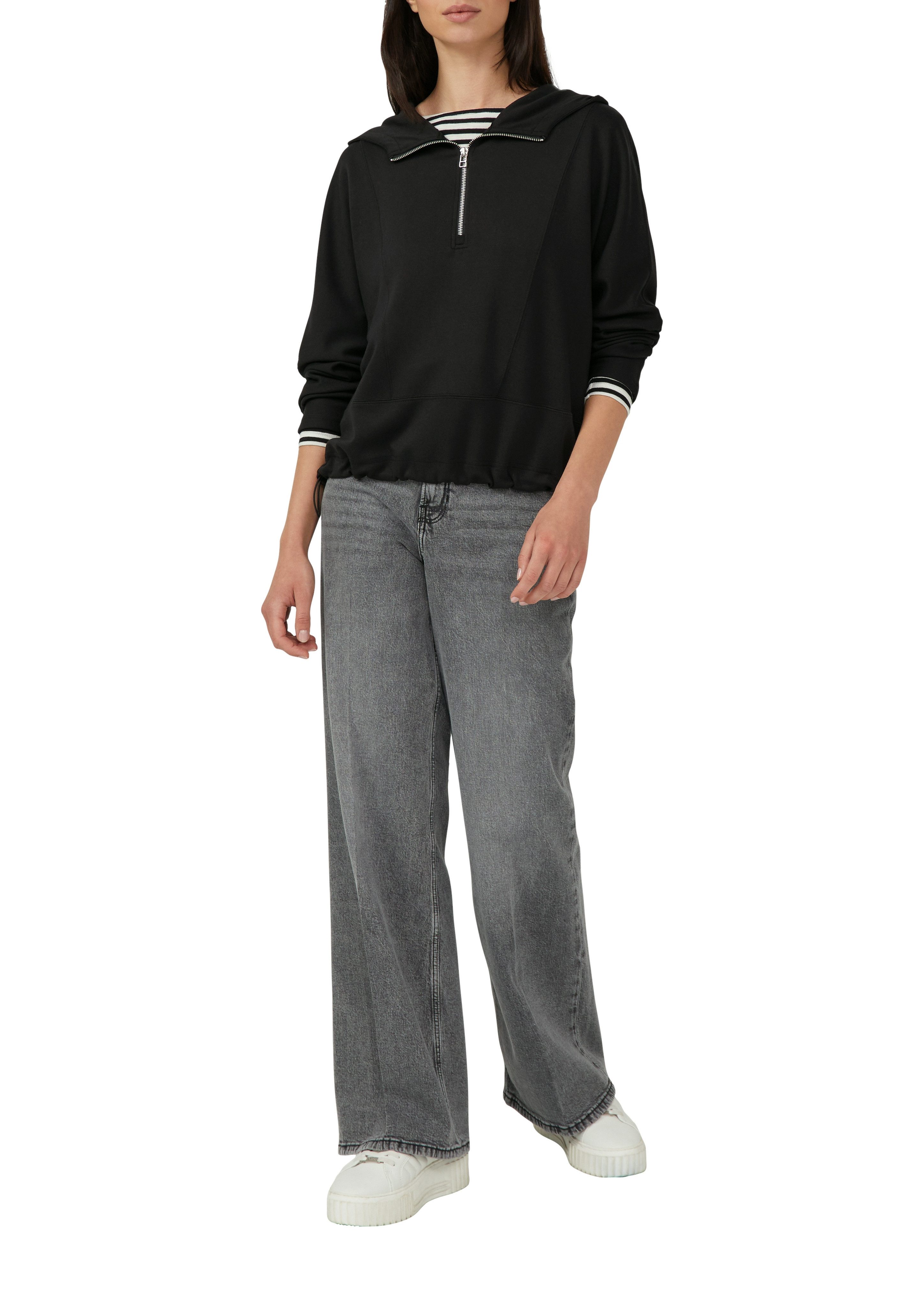 s.Oliver Sweatshirt mit Fledermausärmeln günstig online kaufen