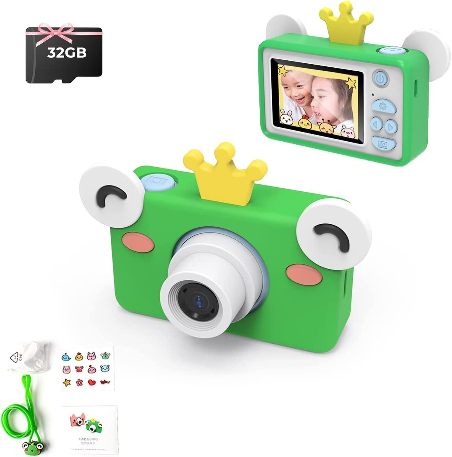 Fine Life Pro Kinderkamera (20 MP, Digitalkamera 20MP, 720P Videokamera, Front- und Hecklinse)