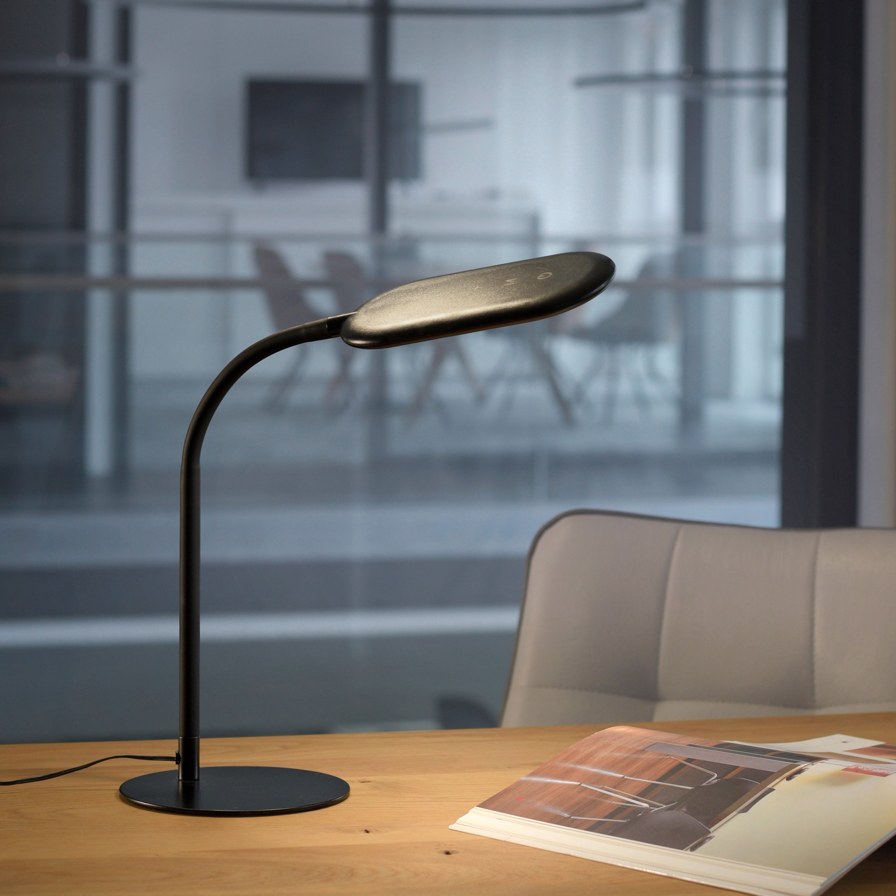 OTTO home LED Leselampe Annalie, Dimmfunktion, LED fest integriert, Warmweiß, Farbtemperatursteuerung, Tischlampe, Touchdimmer, flexibel verstellbar
