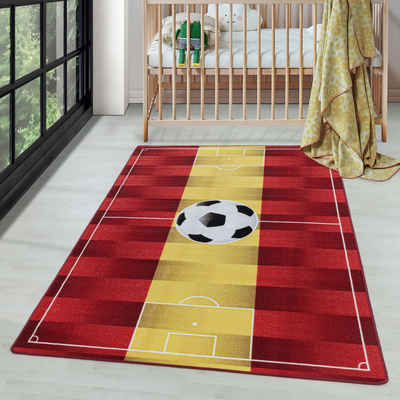 Kinderteppich Fußballstadion Spanien, Carpettex, Rechteckig, Höhe: 7 mm, Kinderteppich Fußballstadion Spanien Teppich Kinderzimmer Rutschfest