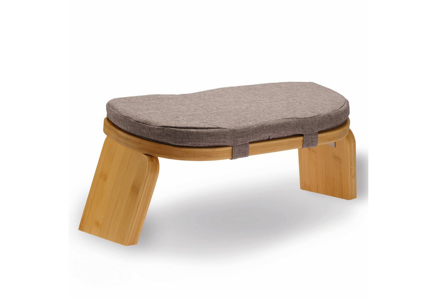 Active Peak Meditationshocker Meditationsbank Yoga Hocker Klappbar 44 x 18 cm inkl. Kissen (1 St., Ergonomische Yoga Sitzbank aus Holz Meditationsbank), inklusive Polster für Achtsamkeit & Knieentlastung