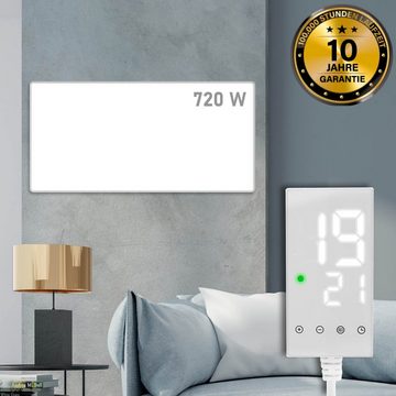 BRAST Infrarotheizung mit LED-Steckdosen-Thermostat, 300-1200 Watt, 10 Jahre Garantie, hohe Wärmeeffizienz durch Optimalen Wirkungsgrad