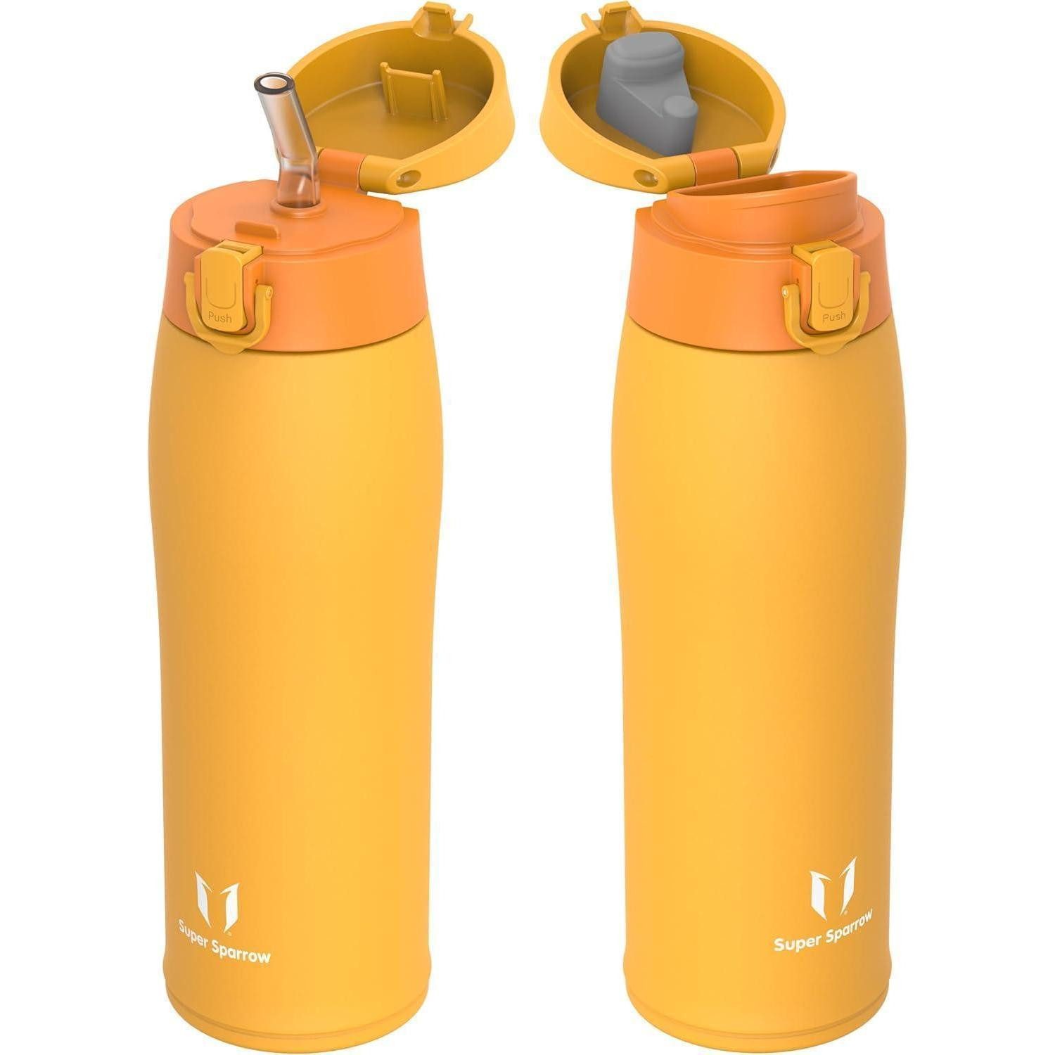 LuxusKollektion Thermoflasche Thermosflasche Edelstahl BPAfrei 750 ml M- Vitalität Orange