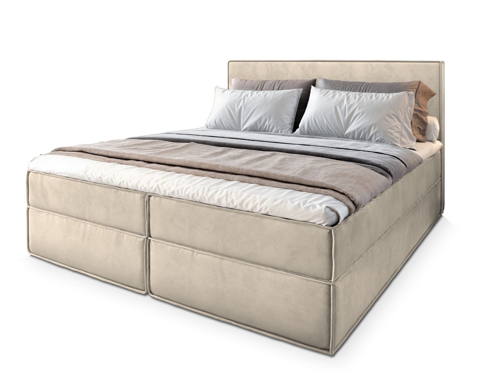 Masseno Boxbett PELLIO 160x200 cm mit Bonell Matratze und Topper günstig online kaufen