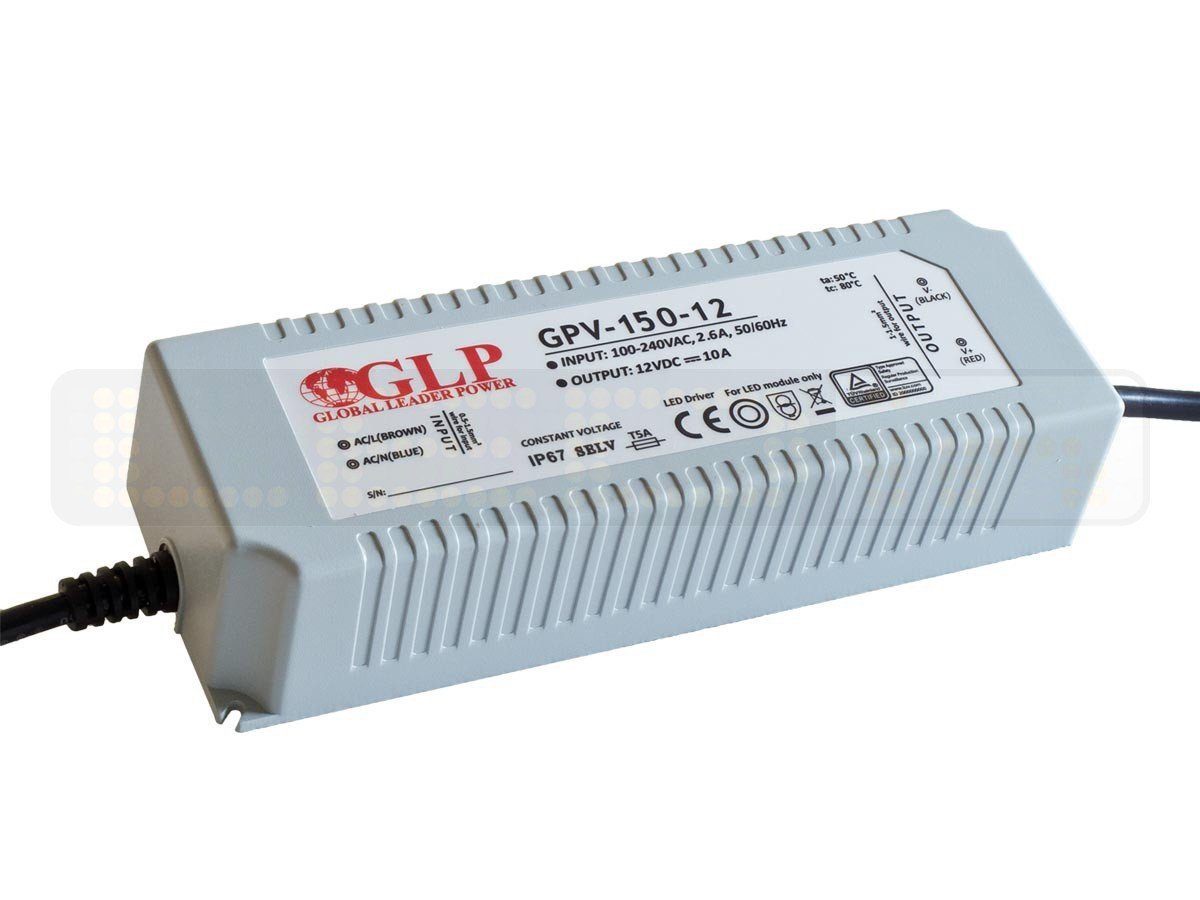 Trafo 150W 12,5A 12V Netzteil IP67 Wasserdicht Transformator Treiber LED Trafo