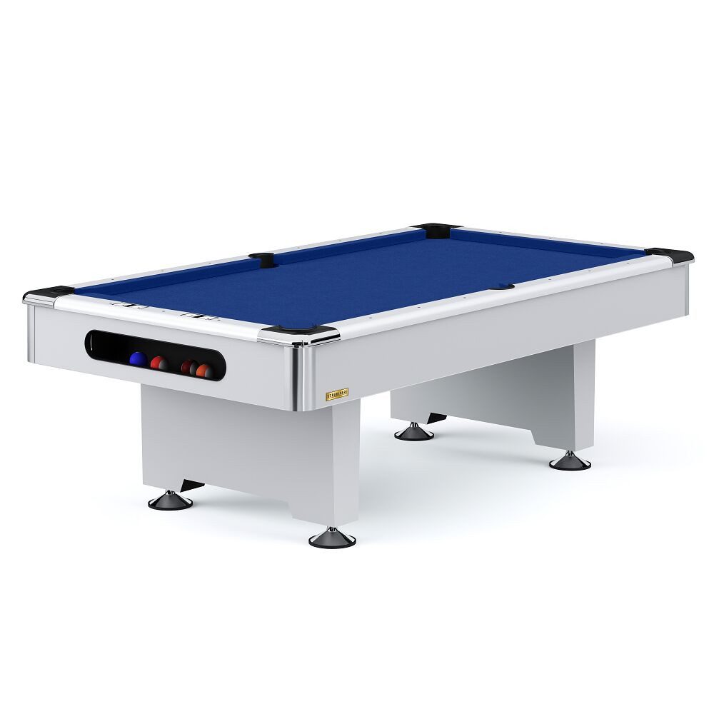 Automaten Hoffmann Billardtisch Billardtisch Club Pro III Dekor Weiß, Robuster, hochwertig verarbeiteter Billardtisch