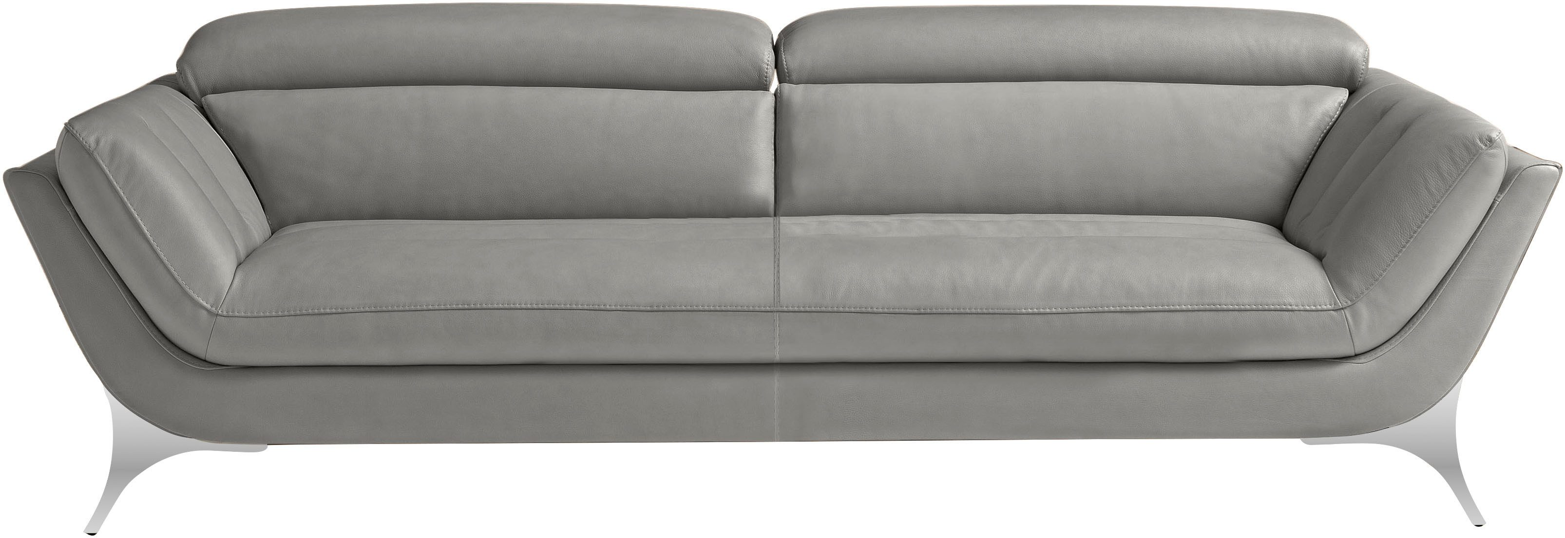 Egoitaliano 2,5-Sitzer Sueli, extravagantes Design und erstklassiger Sitzkomfort, Bezug Leder, inklusive Kopfteilverstellung