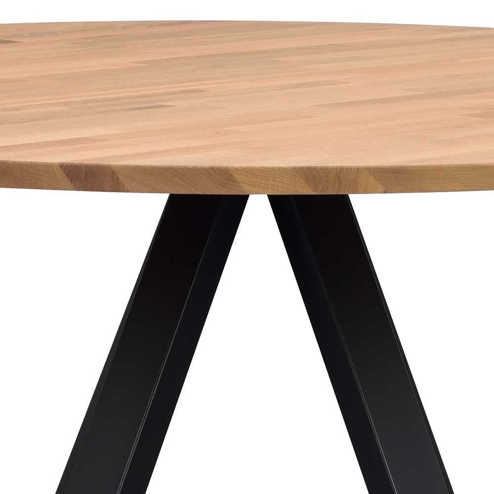 Tischplatte Giuseppa, Pharao24 Massivholz, runder mit aus Esstisch