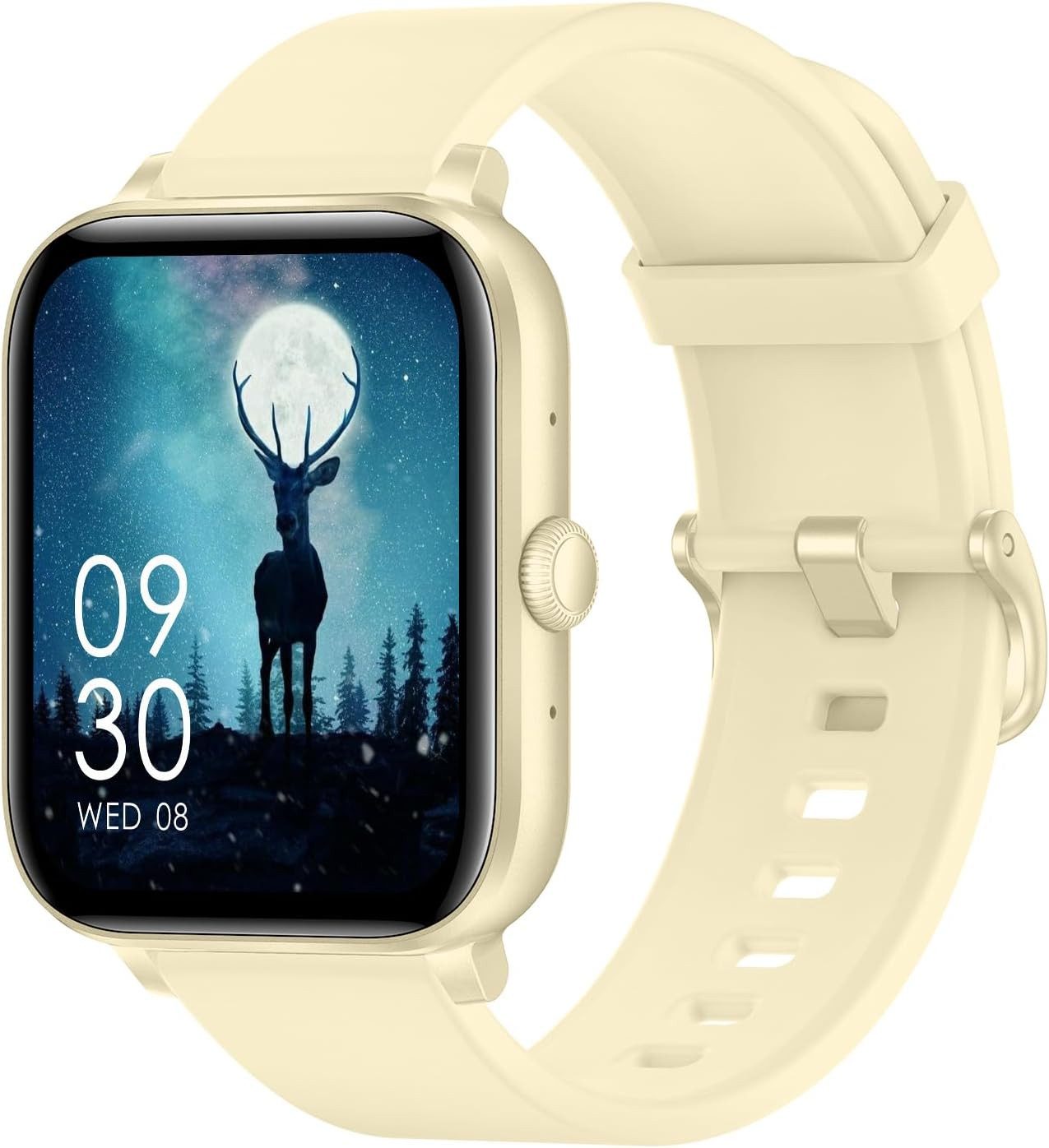 ASWEE P6 Smartwatch (4,6 cm, android ios), Smartwatch mit 1.83" HD Display, Bluetooth Telefonie