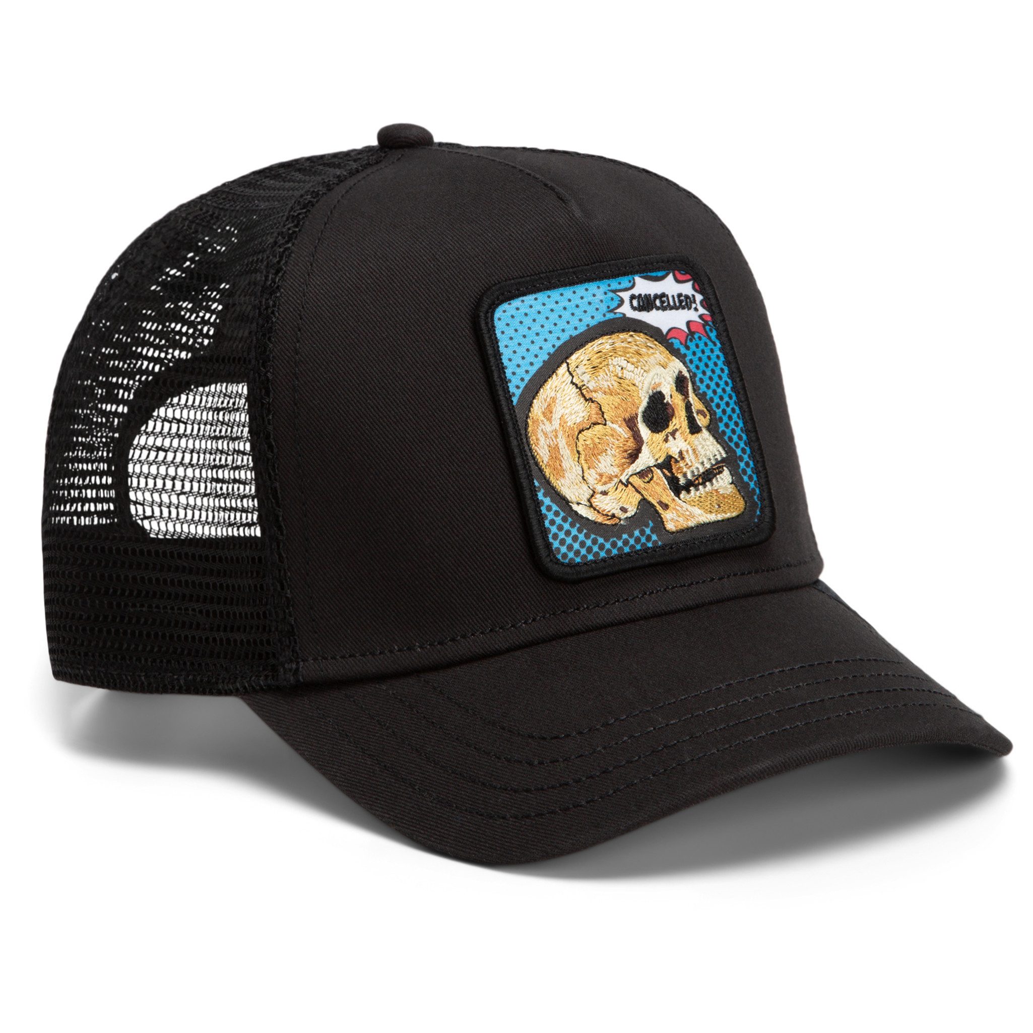 GOORIN Bros. Trucker Cap Goorin Bros. OG Trucker Cap Core Mesh POPArt - Cancelled Skull Void (Basecap, Basecap, Meshcap, Trucker Kappe)