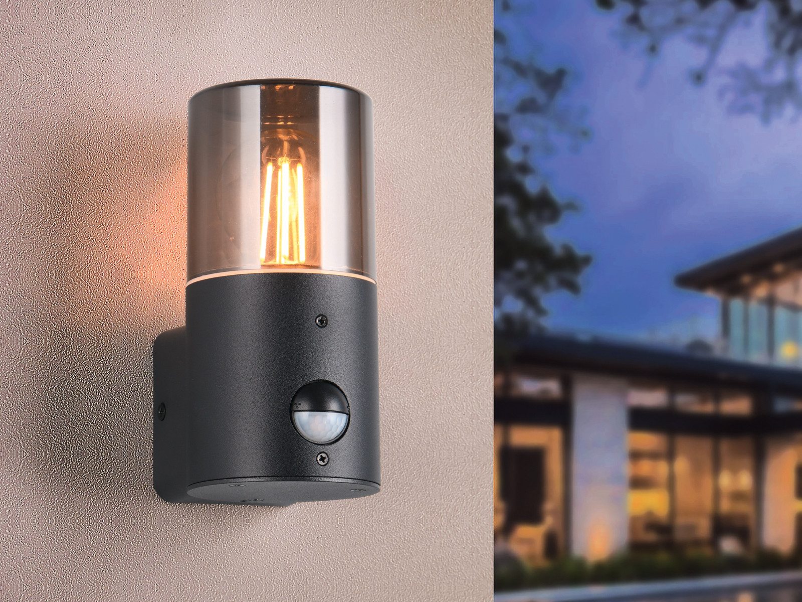 TRIO Leuchten LED Außen-Wandleuchte, Bewegungsmelder, LED wechselbar, Warmw günstig online kaufen