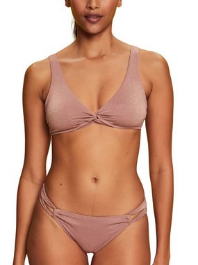 Esprit Bustier-Bikini-Top Recycelt: glitzerndes Bikinitop mit Soft-Cups